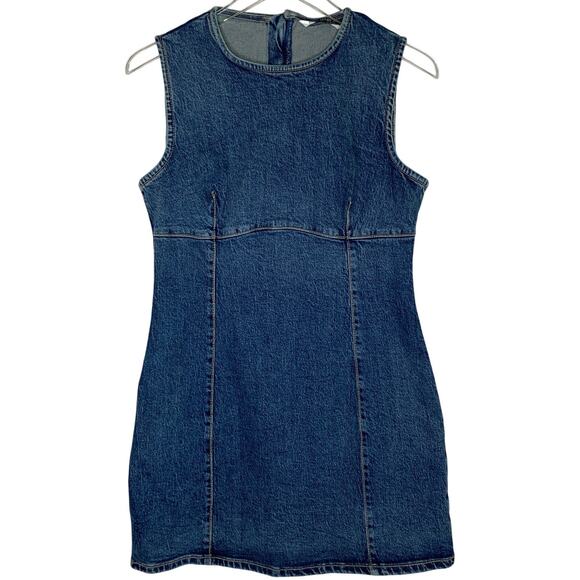 Zara Dresses & Skirts - Zara Blue Denim Mini Dress
